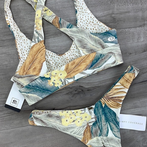 ☀️RIP CURL☀️ TROPIC SOL REVERSIBLE SKIMPY BIKINI SET - Picture 11 of 14
